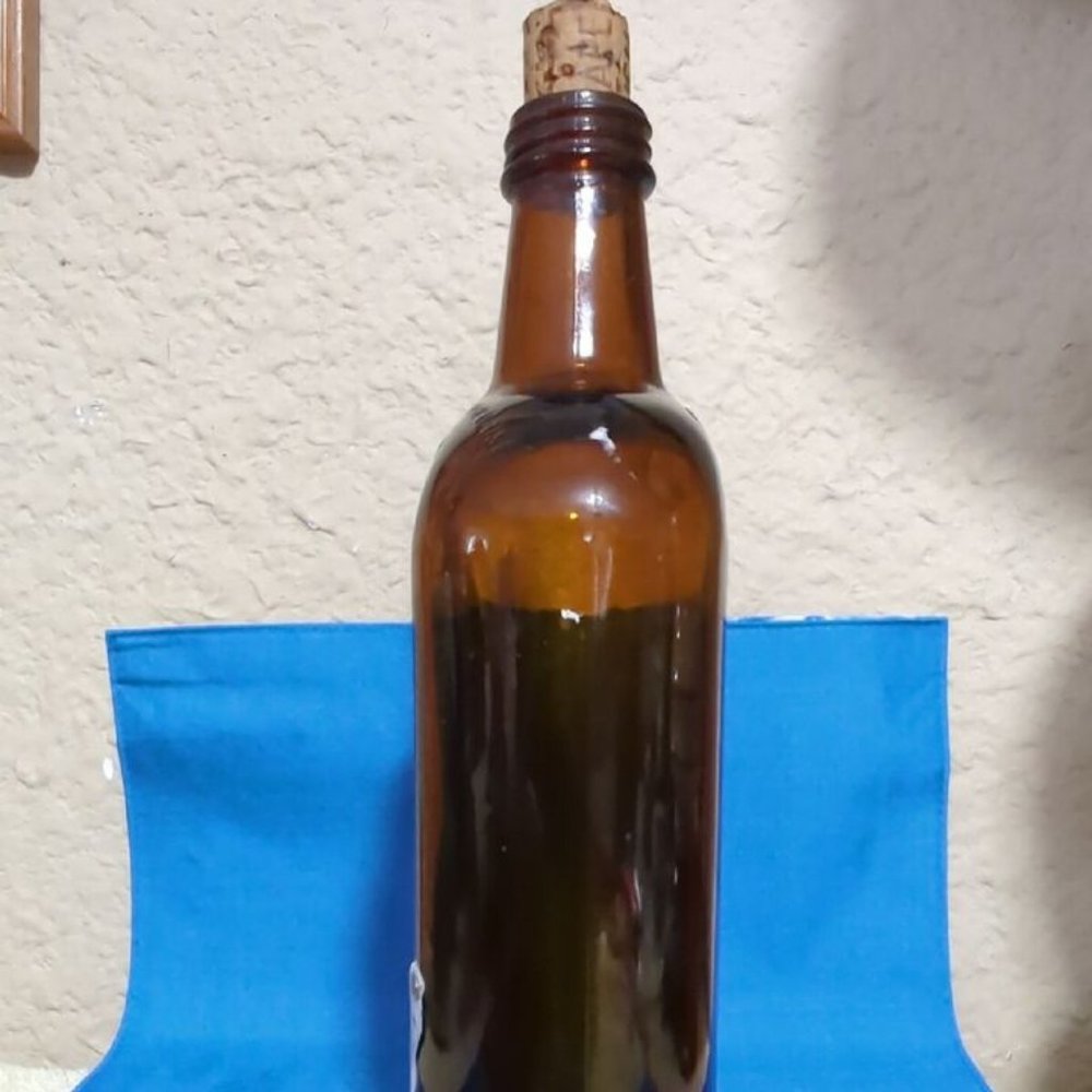 Antiqu White Horse Distilleries Glass Whiskey Bottle/Cork Clascow Scotland Empty - Picture 8 of 12